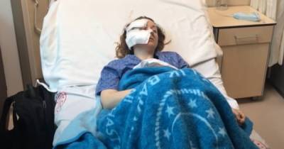 Турок напал на жену-украинку с ножом и порезал ей лицо (видео)