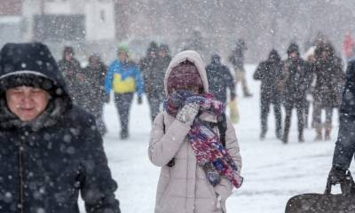 На Петрозаводск надвигаются снегопады