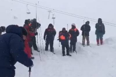 После схода лавины в Домбае спаслись шесть человек