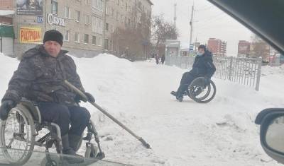 Прокуратура заинтересовалась уборкой снега под Новосибирском инвалидами-колясочниками