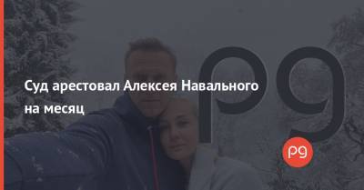 Суд арестовал Алексея Навального на месяц