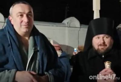 «Для меня это святой праздник»: Алексей Брицун окунулся в купель по случаю Крещения