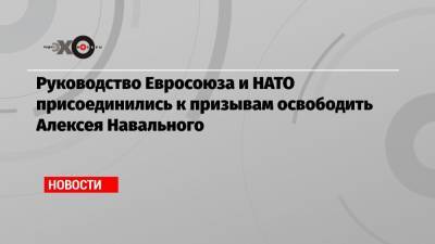 Руководство Евросоюза и НАТО присоединились к призывам освободить Алексея Навального