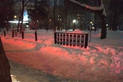 Новосибирец похитил забор Центрального парка