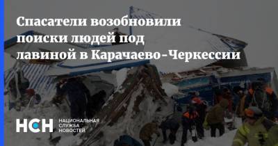Спасатели возобновили поиски людей под лавиной в Карачаево-Черкессии