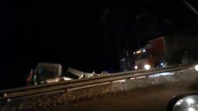 Место смертельной аварии на Горьковском шоссе сняли на видео