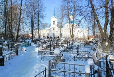 Неизвестный украл бюст Героя СССР с могилы на Волковском кладбище в Петербурге