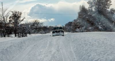 Метель, снегопад и низкая видимость – известно состояние дорог в Армении