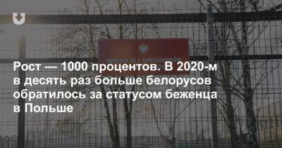 Рост — 1000 процентов. В 2020-м в десять раз больше белорусов обратилось за статусом беженца в Польше