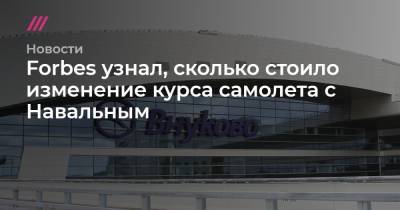 Forbes узнал, сколько стоило изменение курса самолета с Навальным