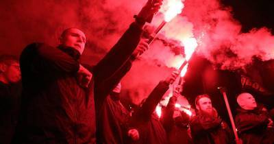 Украинский гитлерюгенд марширует на Восток