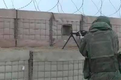 Опубликовано видео тренировки российских миротворцев в Карабахе