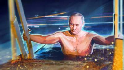 Путин по традиции окунулся в прорубь на Крещенских купаниях