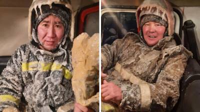 В Якутии рассказали об «обледеневшем» пожарном с вирусного видео