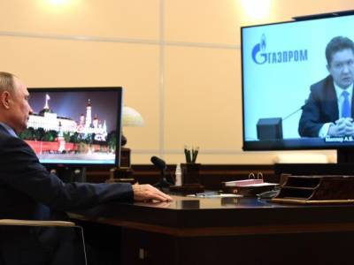 Путин и глава "Газпрома" Миллер обсудили ситуацию с "Северным потоком-2"
