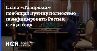 Глава «Газпрома» пообещал Путину полностью газифицировать Россию к 2030 году