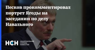 Песков прокомментировал портрет Ягоды на заседании по делу Навального