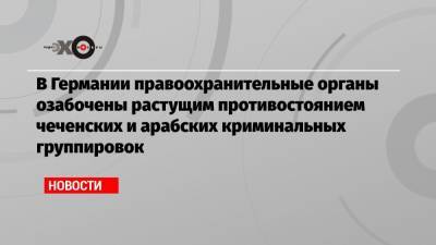 В Германии правоохранительные органы озабочены растущим противостоянием чеченских и арабских криминальных группировок