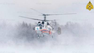 Вертолет МЧС ночью доставил пациента из Бежецка в Тверь
