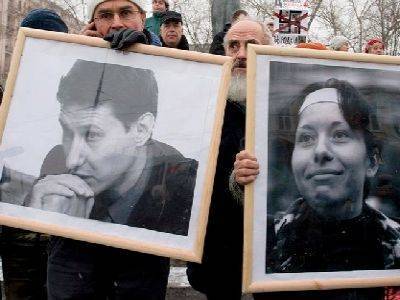 В Москве прошла акция памяти адвоката Маркелова и журналистки Бабуровой