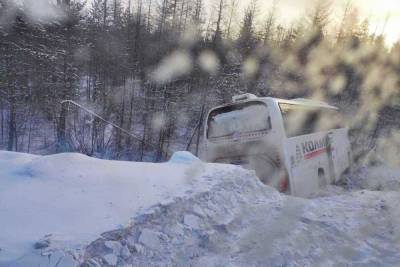 В Нерюнгринском районе Якутии произошло ДТП с пассажирским автобусом