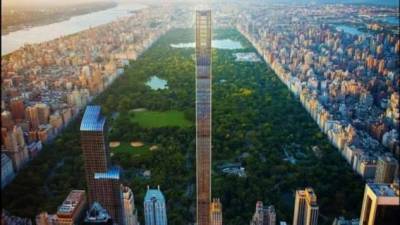 18 метров — в Нью-Йорке построили самый тонкий небоскреб на планете (+видео)