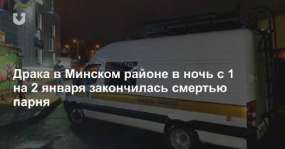 Драка в Минском районе в ночь с 1 на 2 января закончилась смертью парня