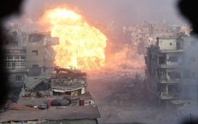 На городском рынке в Сирии произошел взрыв