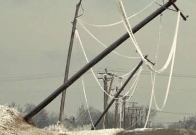Повреждения воздушных линий электропередач: последствия стихии в Украине