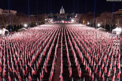 Вашингтон украсили 200 тысячами флагов к инаугурации Байдена – Голос Америки