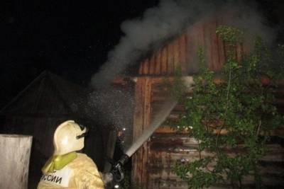 Ночью в Иванове в очередной раз сгорела баня