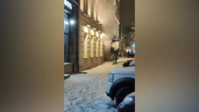 На Гороховой улице в ночи разгорелась сауна в отеле