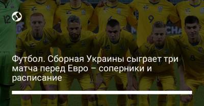 Футбол. Сборная Украины сыграет три матча перед Евро – соперники и расписание