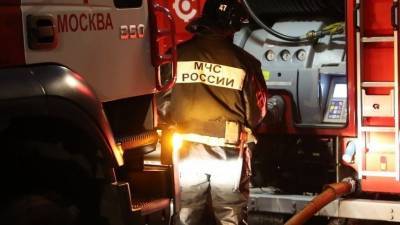 Пожар на рынке «Славянский мир» в Москве ликвидирован