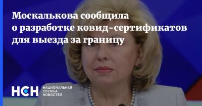 Москалькова сообщила о разработке ковид-сертификатов для выезда за границу