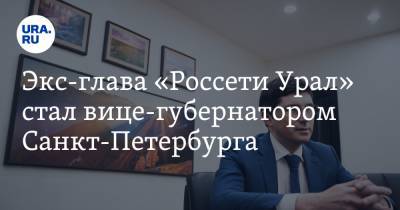 Экс-глава «Россети Урал» стал вице-губернатором Санкт-Петербурга