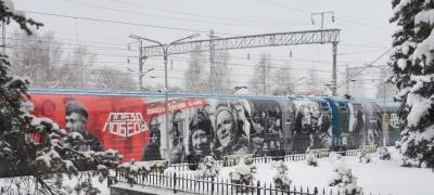 "Поезд Победы" вызвал ажиотаж в столице Карелии