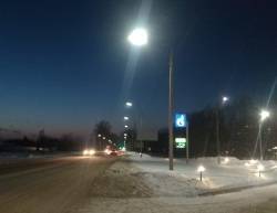 На Карачевском шоссе в Орле появилось уличное освещение