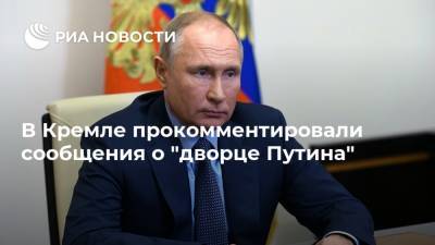 В Кремле прокомментировали сообщения о "дворце Путина"