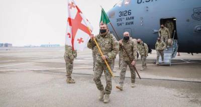 Грузинские миротворцы вернулись на родину из Афганистана