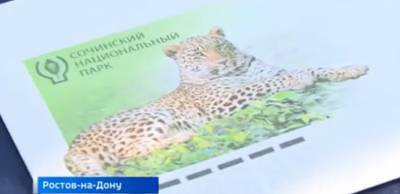 В зоопарке Ростова провели спецгашение коллекционной марки с изображением кавказского леопарда