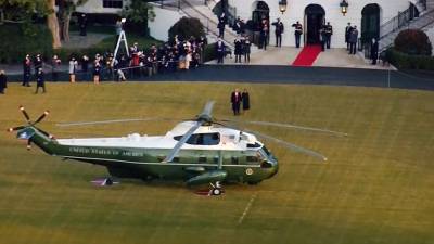 Дональд Трамп - Джо Байден - Появилось видео того, как Трамп покидает Белый дом - tvc.ru - Москва - США - шт.Флорида - Палм-Бич
