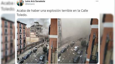 В жилом районе Мадрида прогремел мощный взрыв