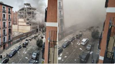 Возможной причиной мощного взрыва в Мадриде могла стать утечка газа