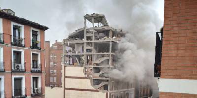 В центре Мадрида произошел взрыв — видео