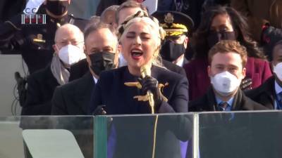 Леди Гага спела гимн США на инаугурации Байдена