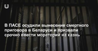 В ПАСЕ осудили вынесение смертного приговора в Беларуси и призвали срочно ввести мораторий на казнь