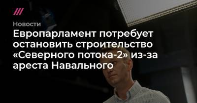 Европарламент потребует остановить строительство «Северного потока-2» из-за ареста Навального