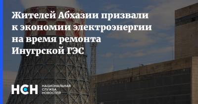 Жителей Абхазии призвали к экономии электроэнергии на время ремонта Инугрской ГЭС