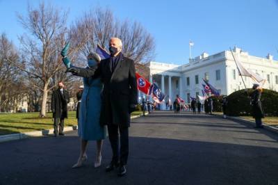Байден впервые прибыл в Белый дом в качестве главы Соединённых Штатов